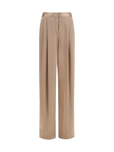straight silk pants