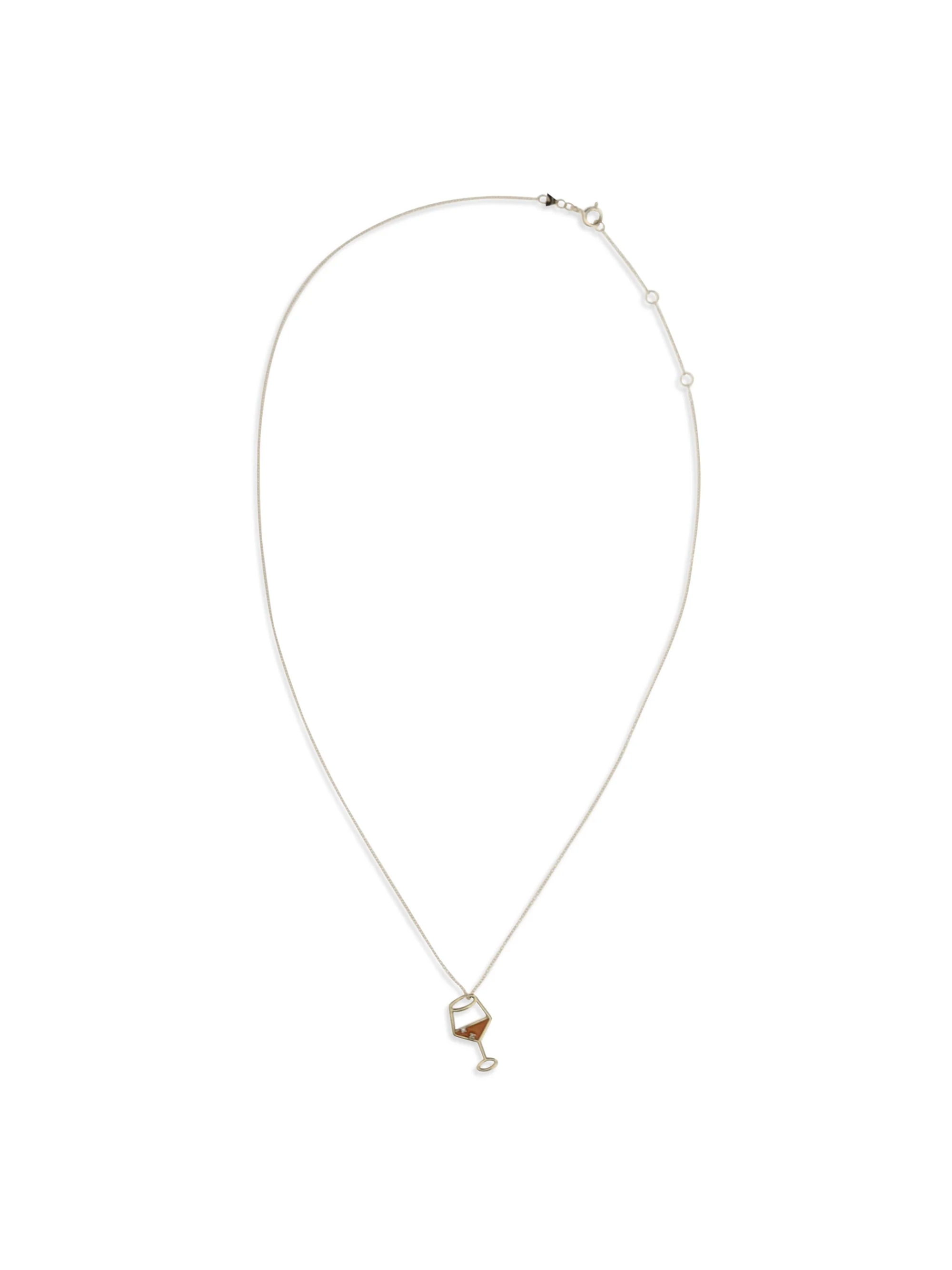 spritz brillante enamel necklace