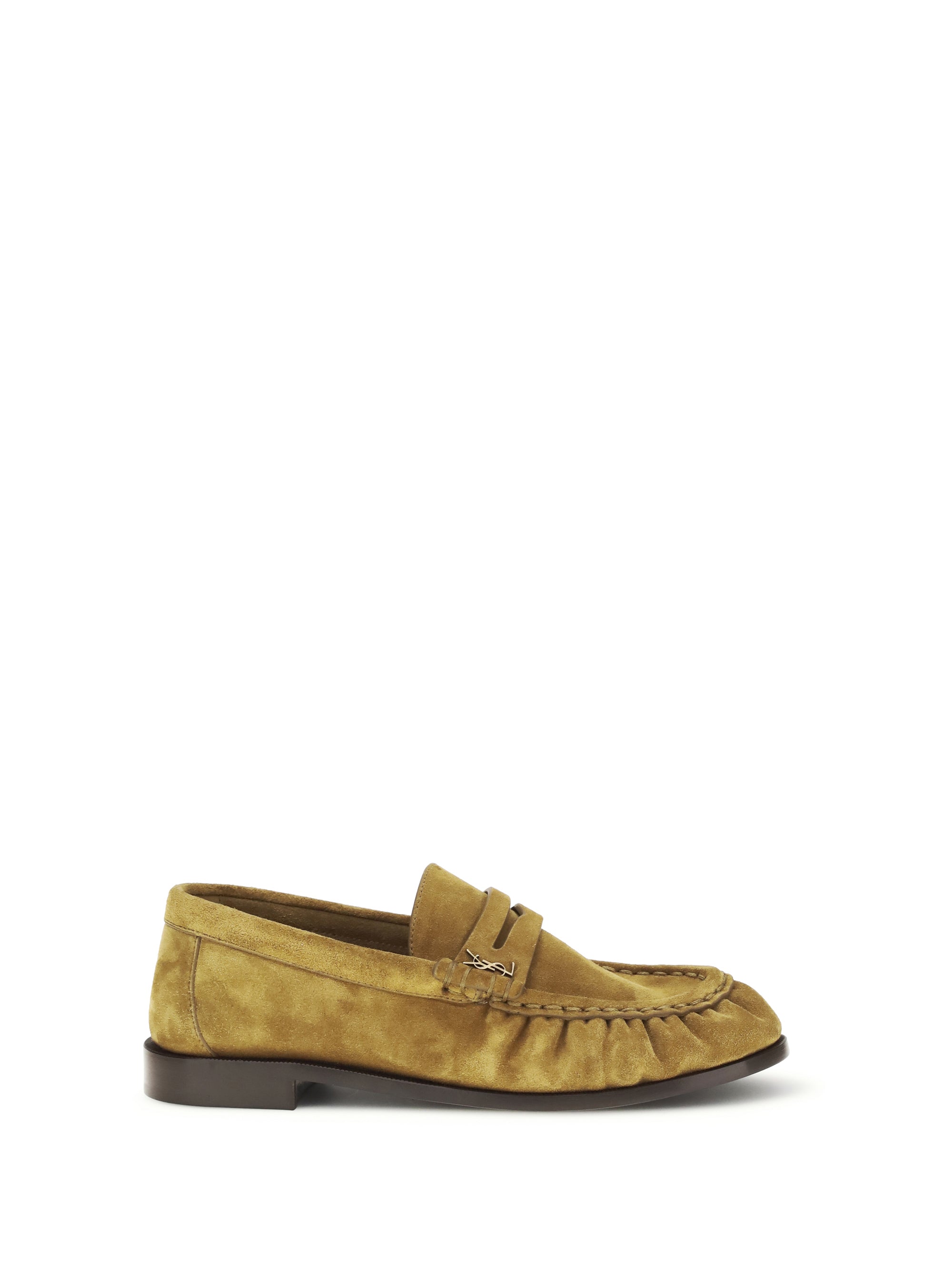 SAINT LAURENT 38 suede le loafer loafers 
