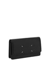 grained leather wallet