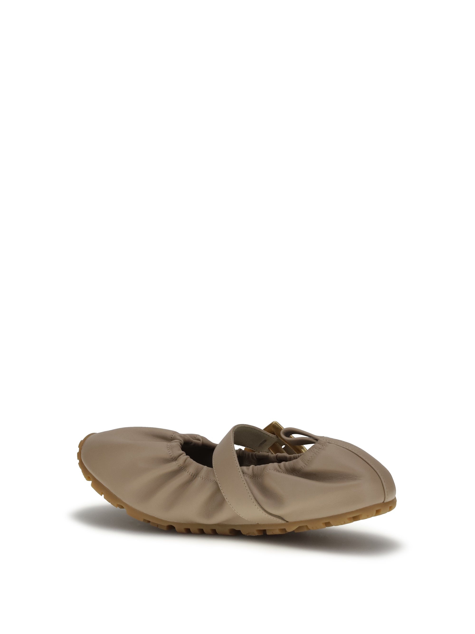 buckle strap ballerinas