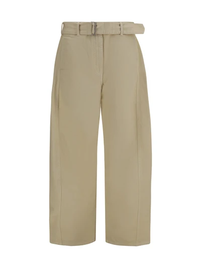 wide-leg denim pants with belt