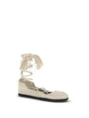 the sound of the sea lace-up ballerinas
