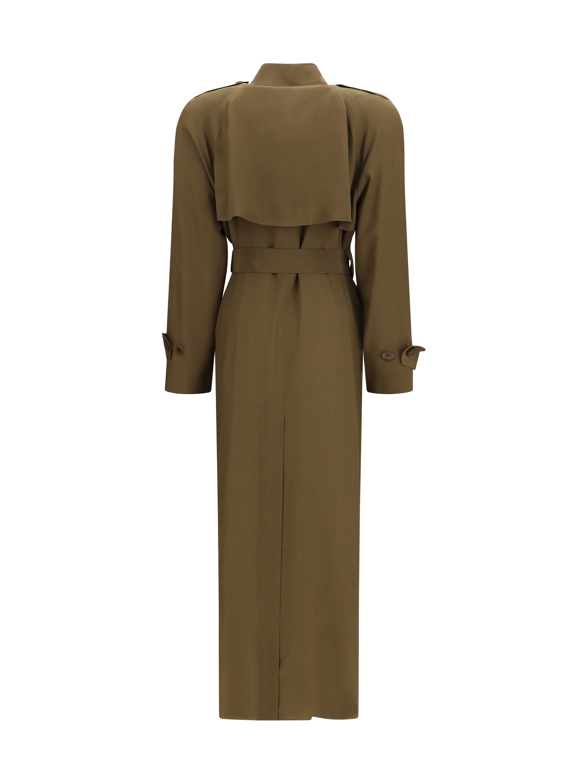 silk trench coat