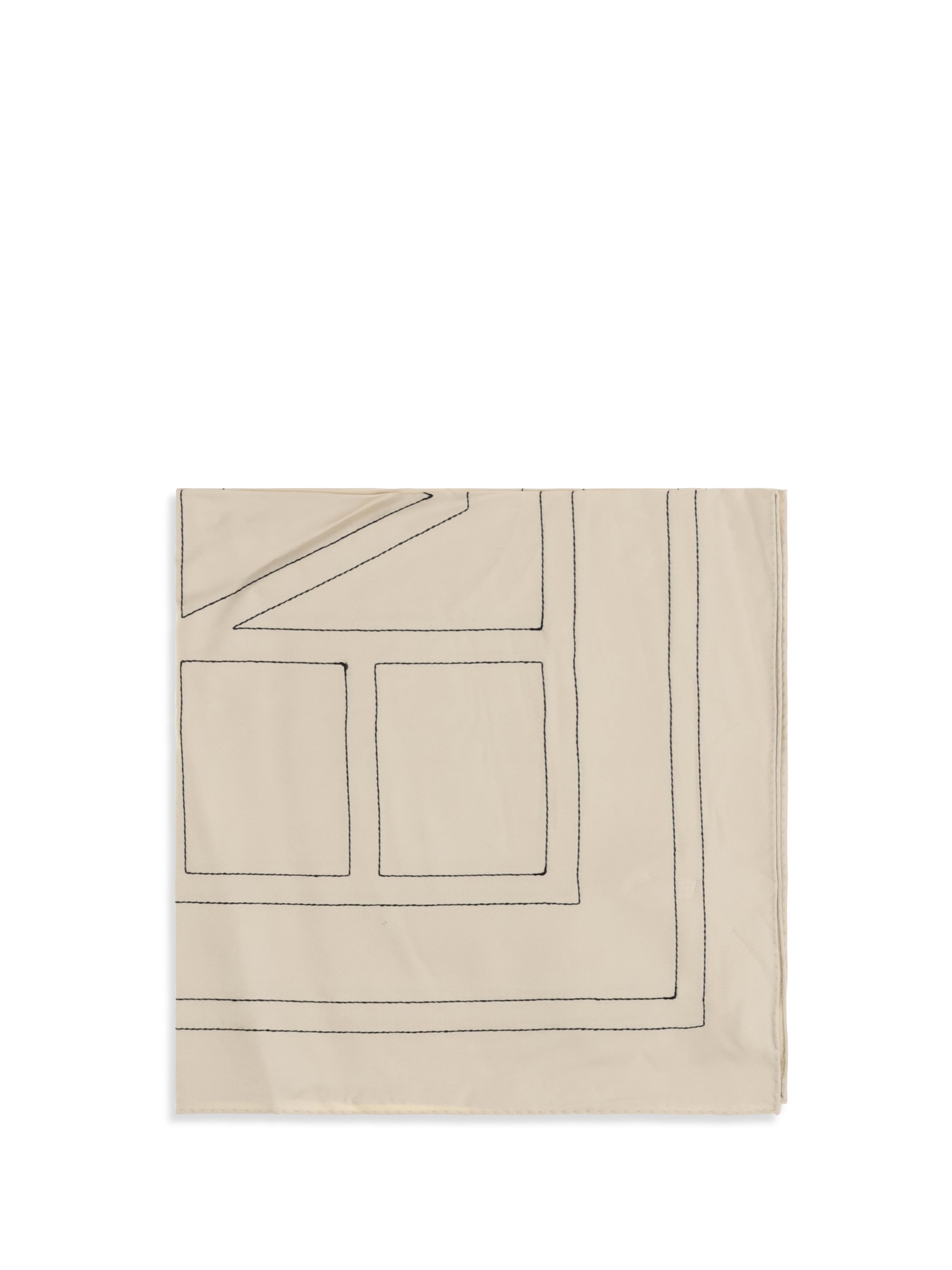 TOTEME OS silk scarf with embroidery