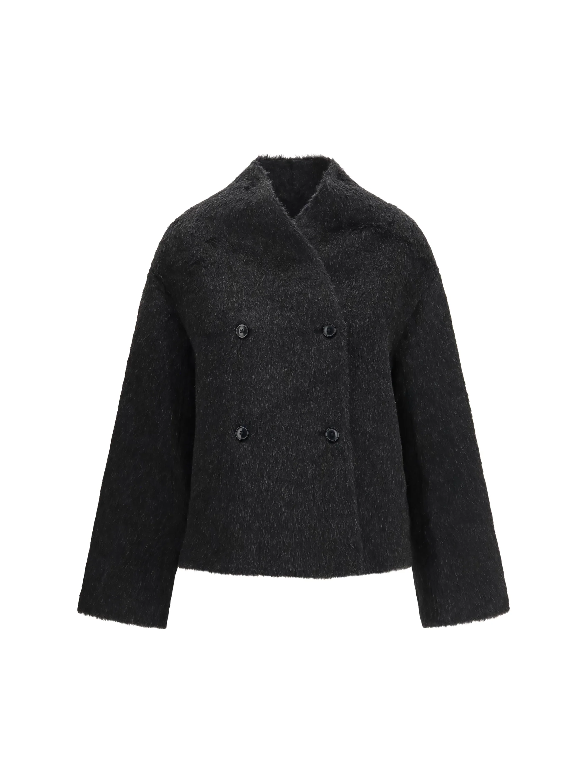 LOULOU DE SAISON 36 wes double breasted alpaca jacket