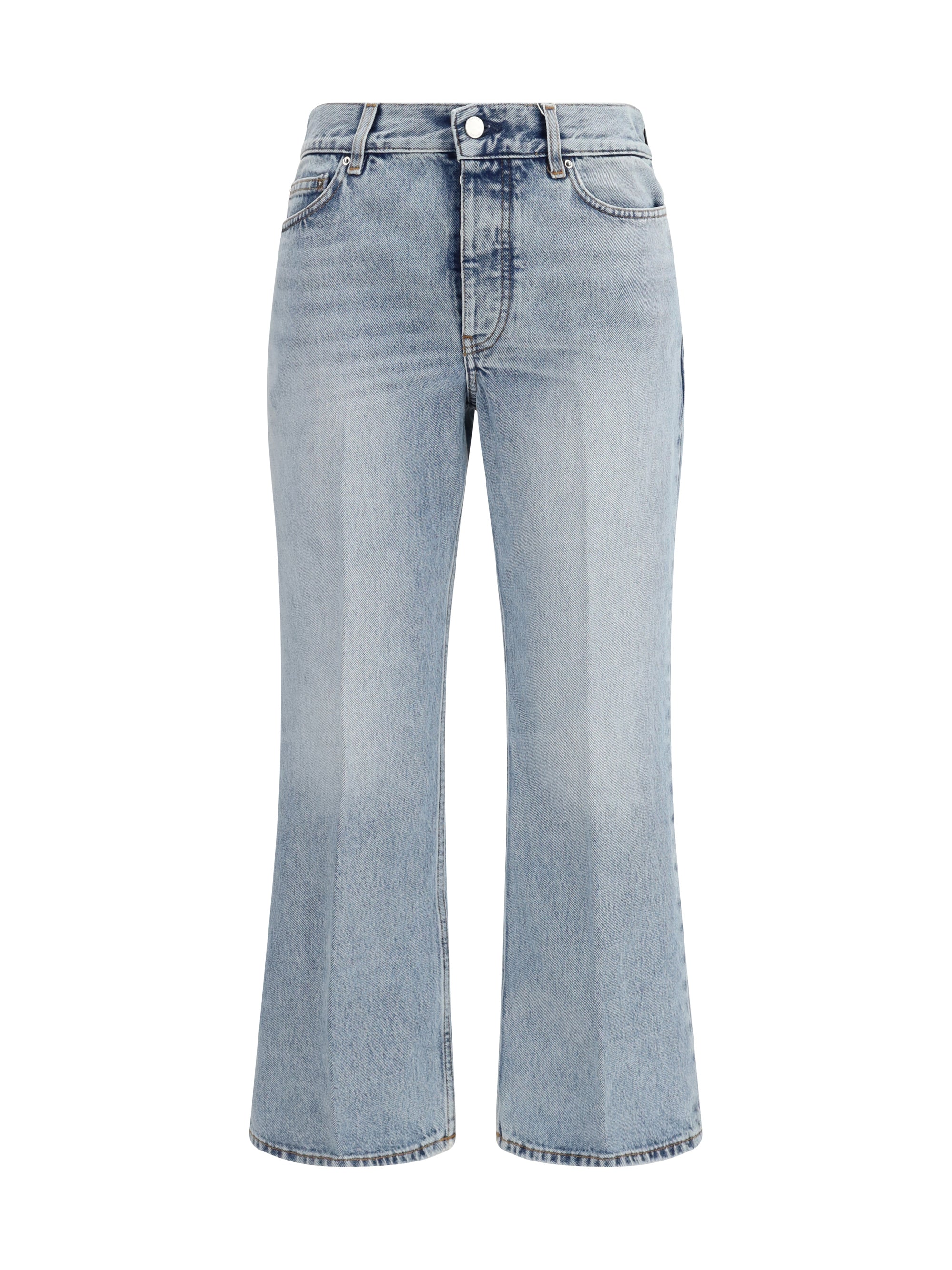 TOTEME 26 cotton flared-hem jeans