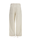 cut-out pocket denim pants
