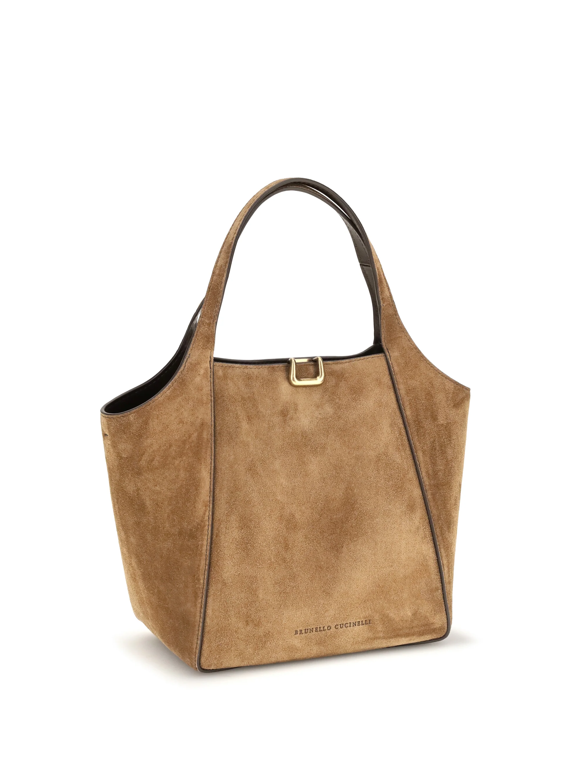 small sartorial suede bucket bag