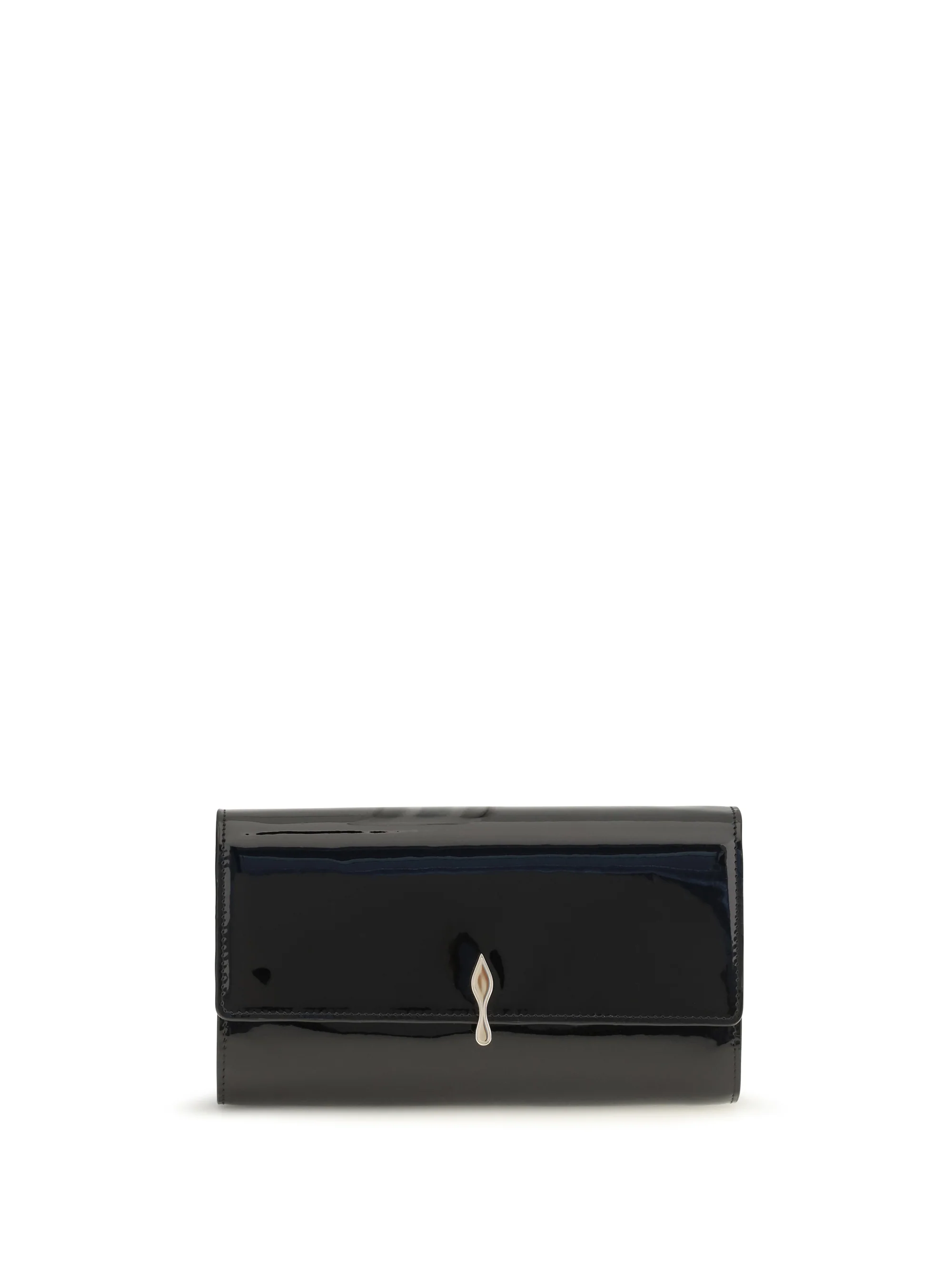 CHRISTIAN LOUBOUTIN OS bettina patent leather chain wallet