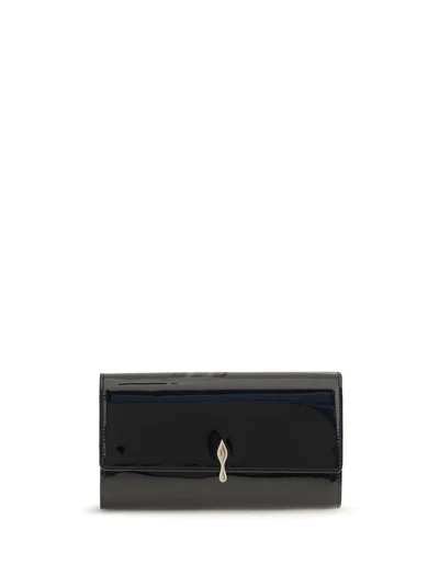 bettina patent leather chain wallet
