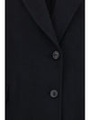 manta coat in mohair and wool blend
