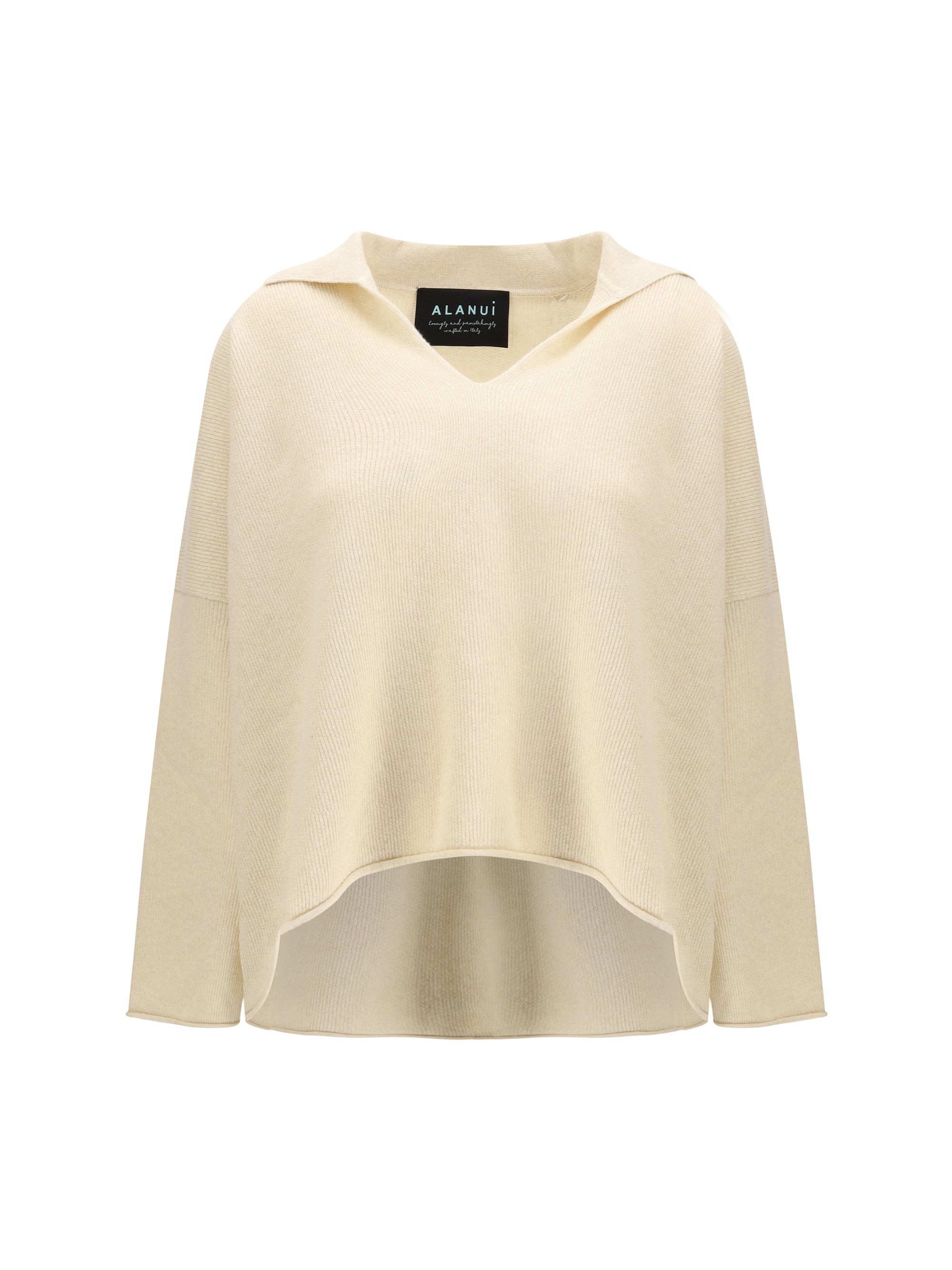sweater with polo collar