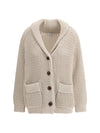 cotton feather cardigan