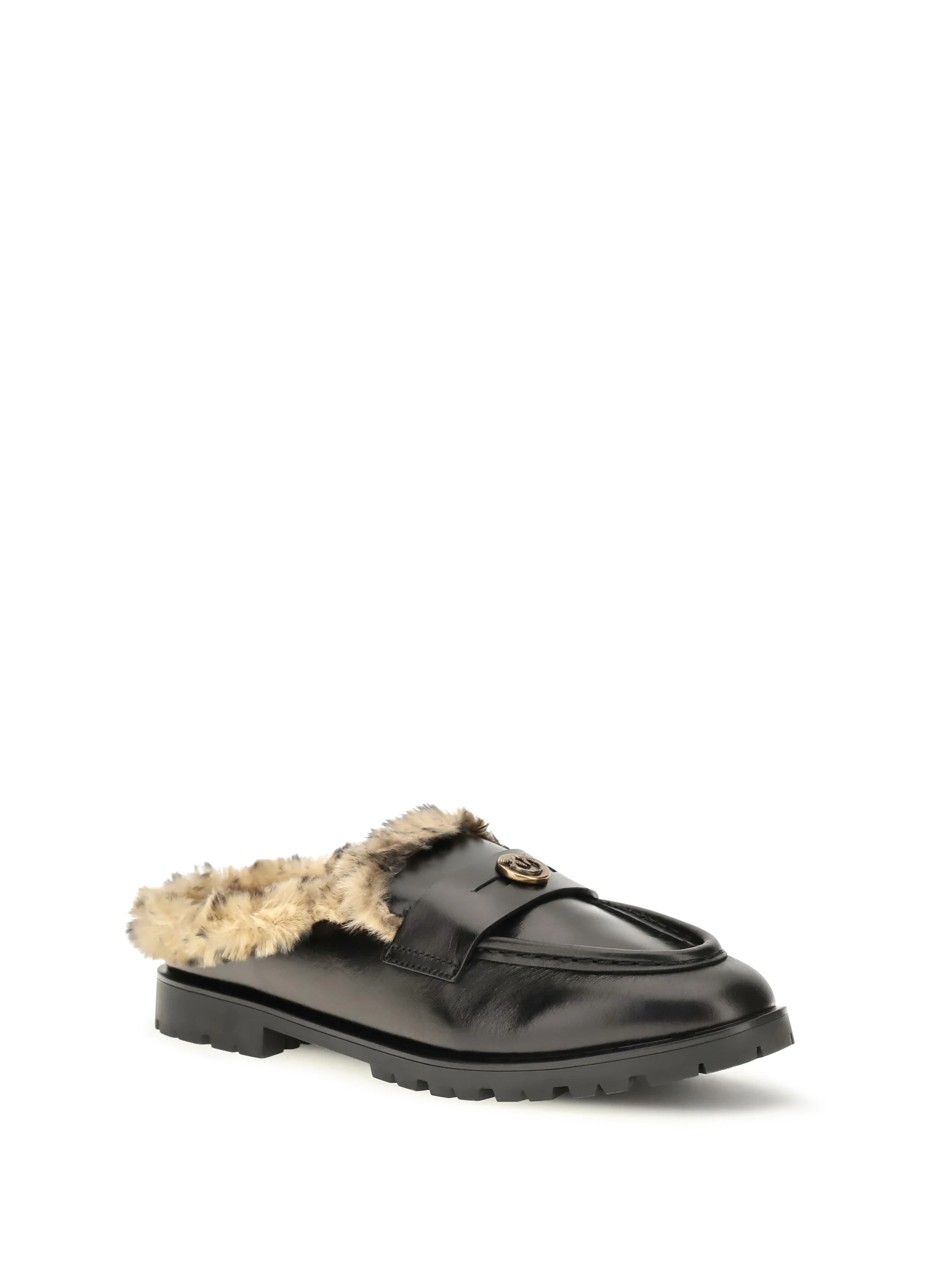 PINKO 36 nora padded leather sabots