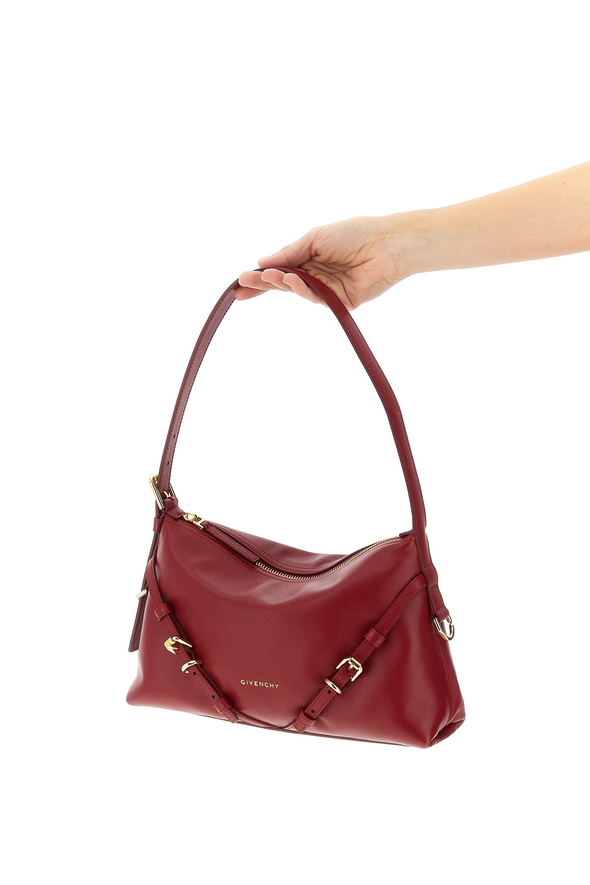 GIVENCHY OS mini shoulder bag in smooth and shiny calf leather