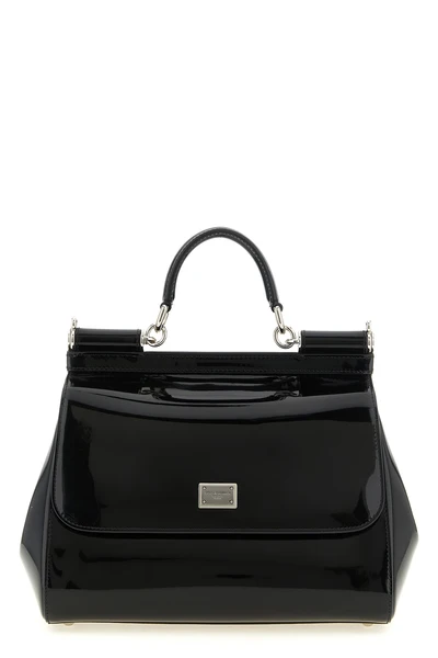 the dolcegabbana sicily large handbag stands out for its structured silhouett