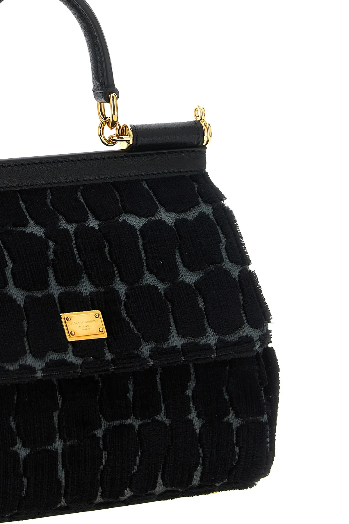 the dolce&gabbana sicily small handbag defines the codes of structured eleganc