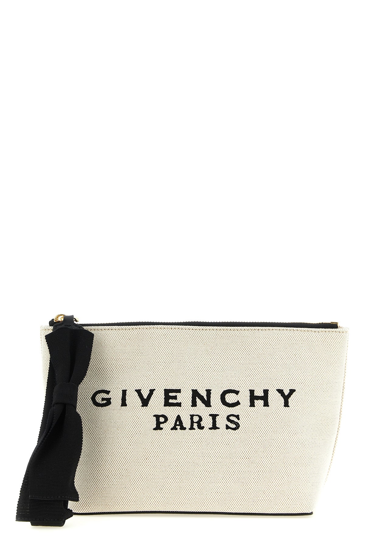 GIVENCHY OS small cotton canvas clutch bag