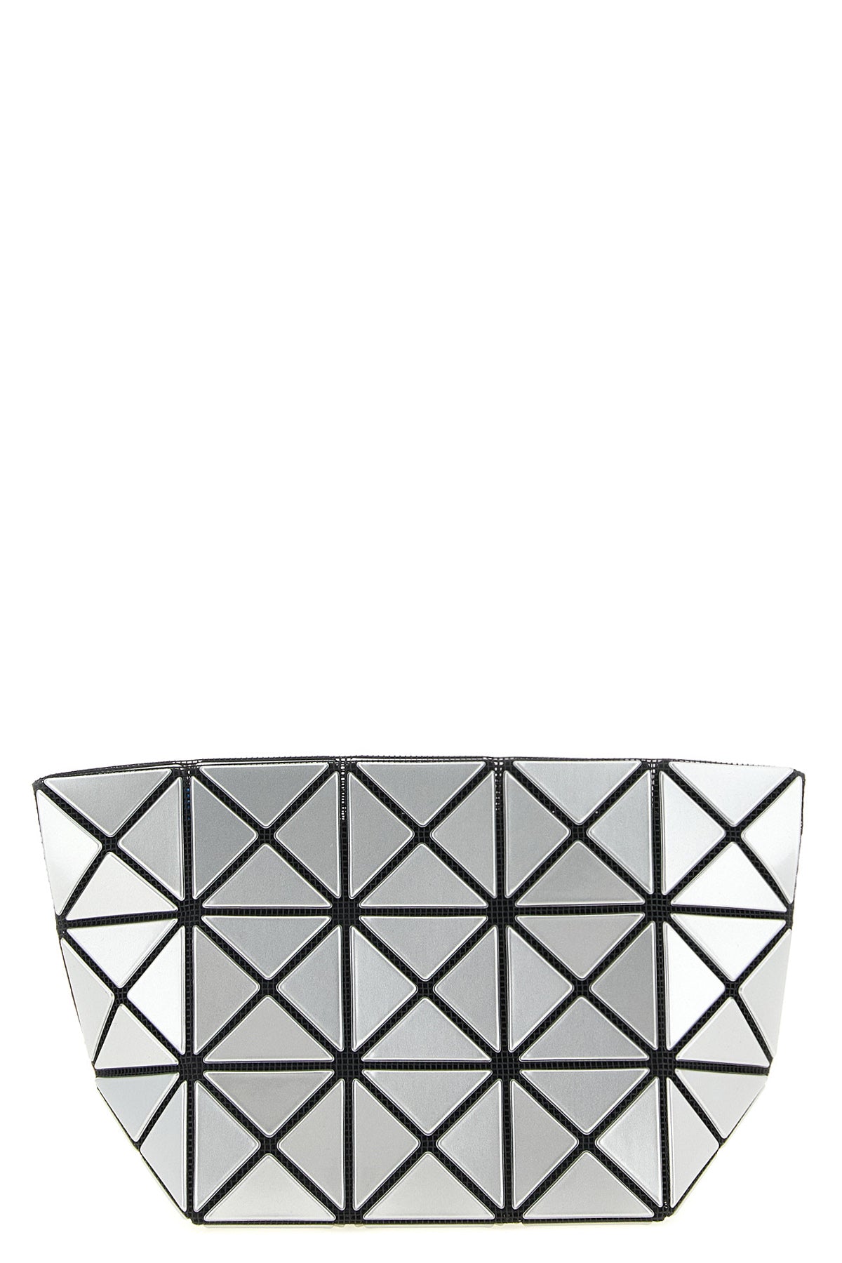 BAO BAO ISSEY MIYAKE OS prism clutch bag in mesh texture and metallic-effect pvc