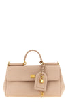 the dolce & gabbana my sicily handbag in beige plongé calfskin defines a structu