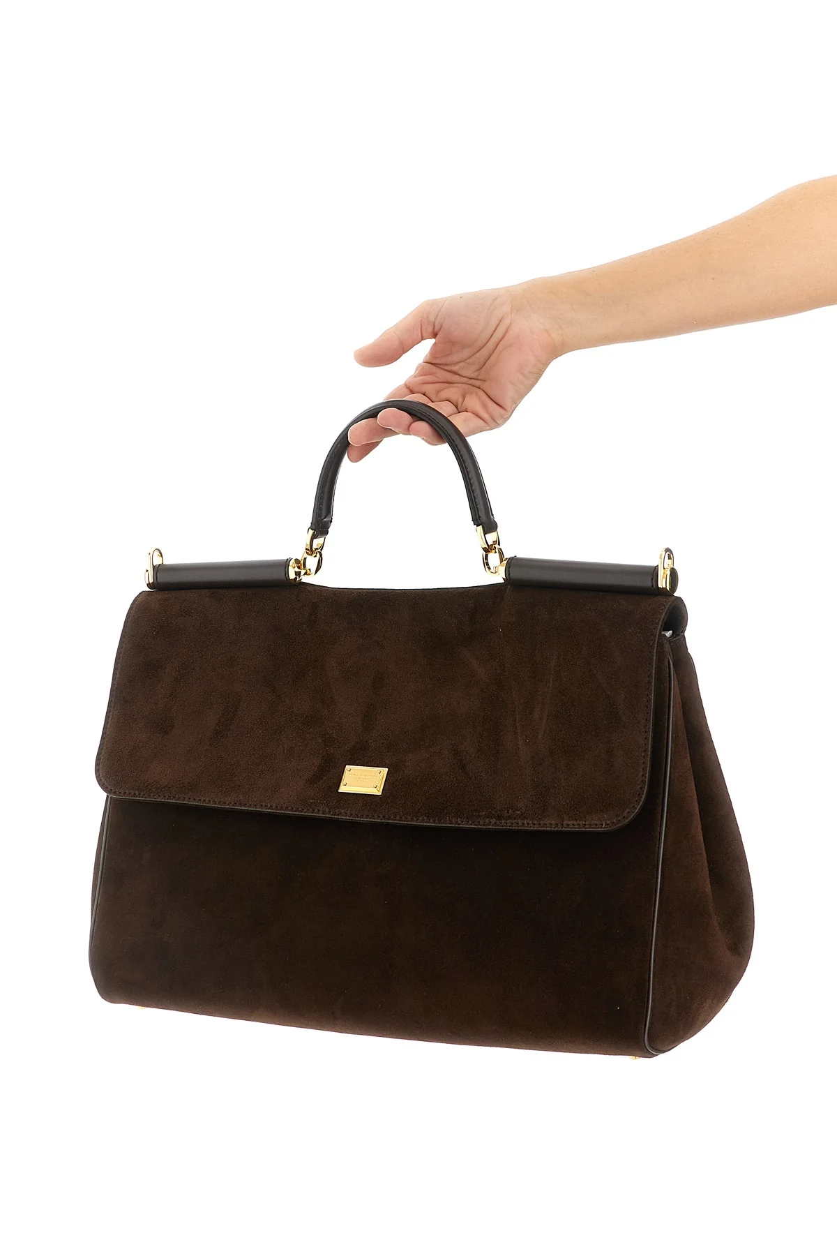 DOLCE amp; GABBANA OS my sicily large suede handbag