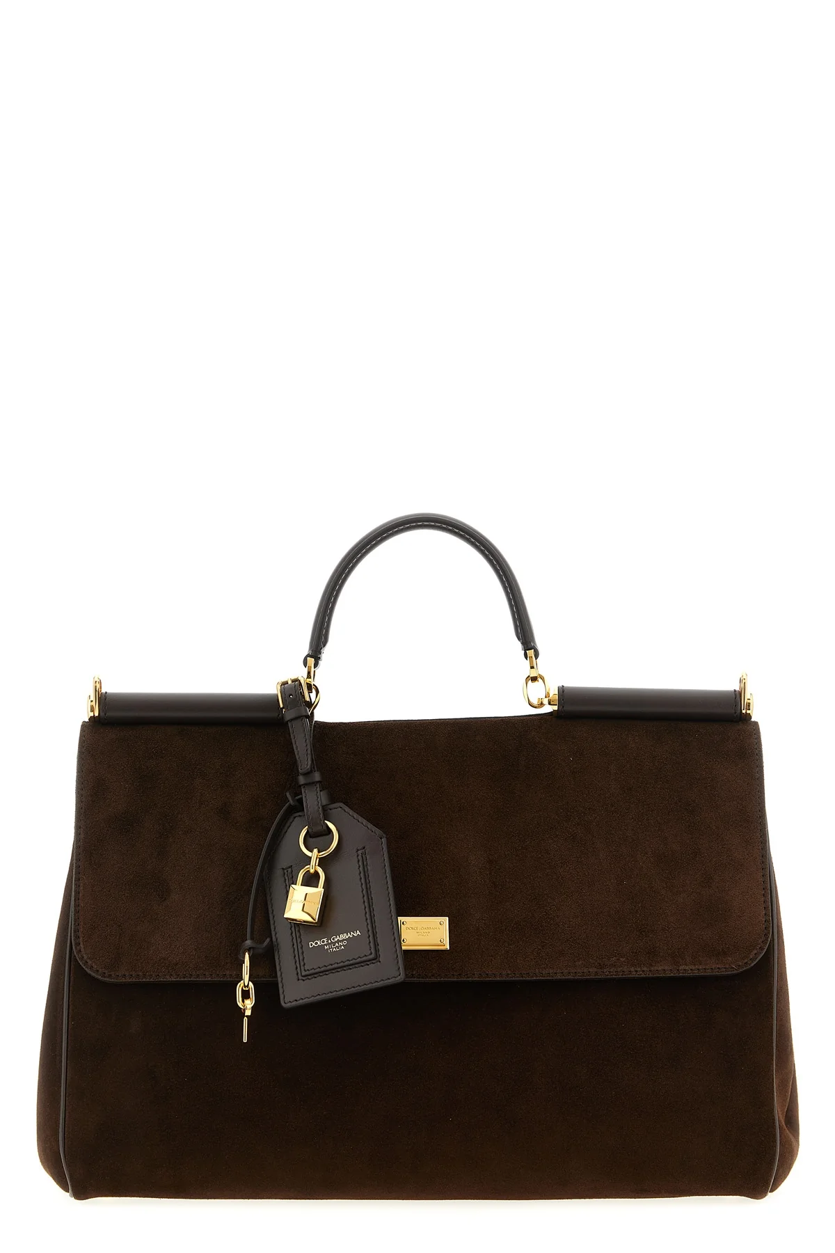DOLCE amp; GABBANA OS my sicily large suede handbag