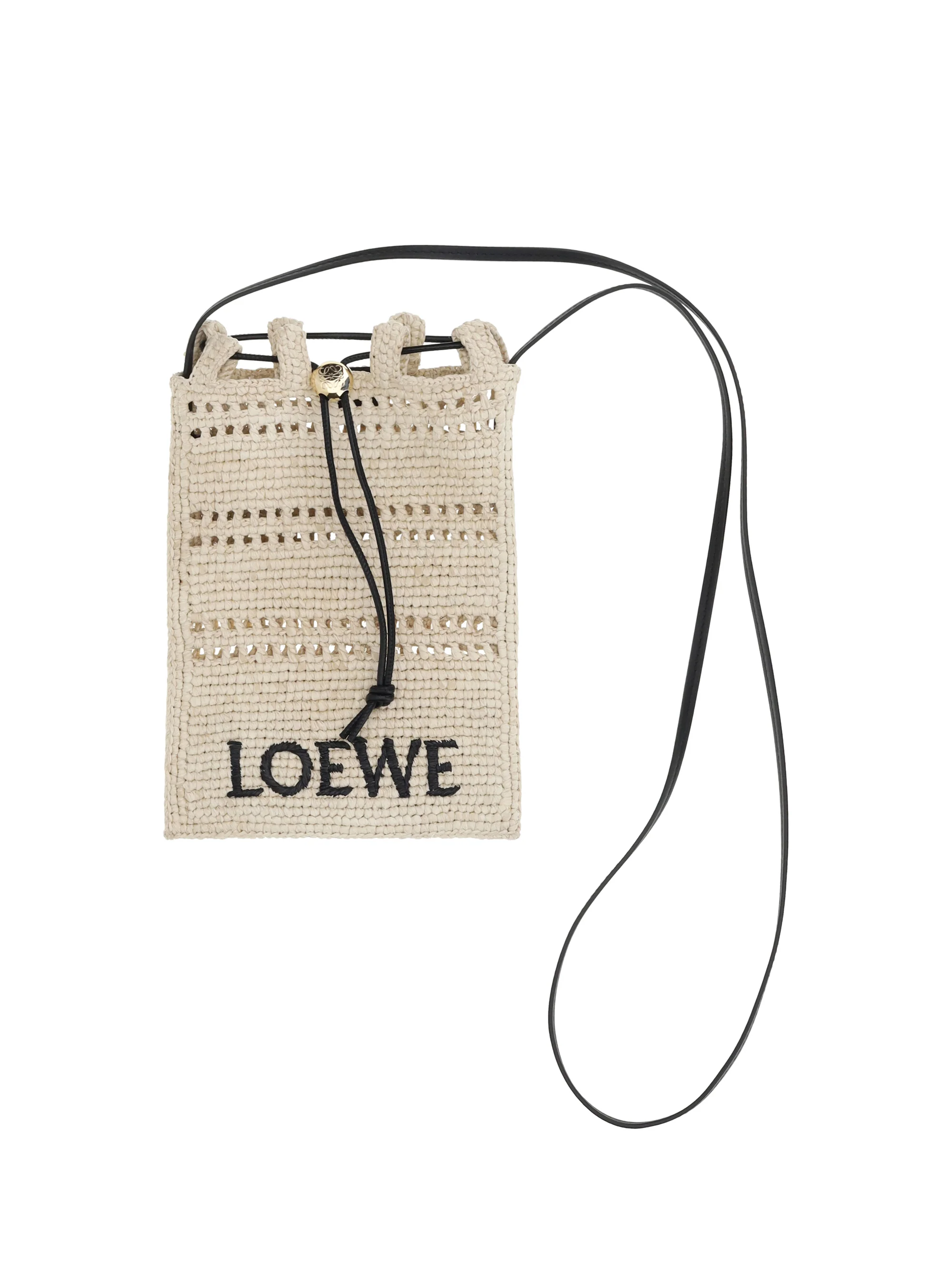 LOEWE OS raffia shoulder bag