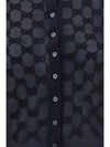 gg all-over viscose crepe cardigan