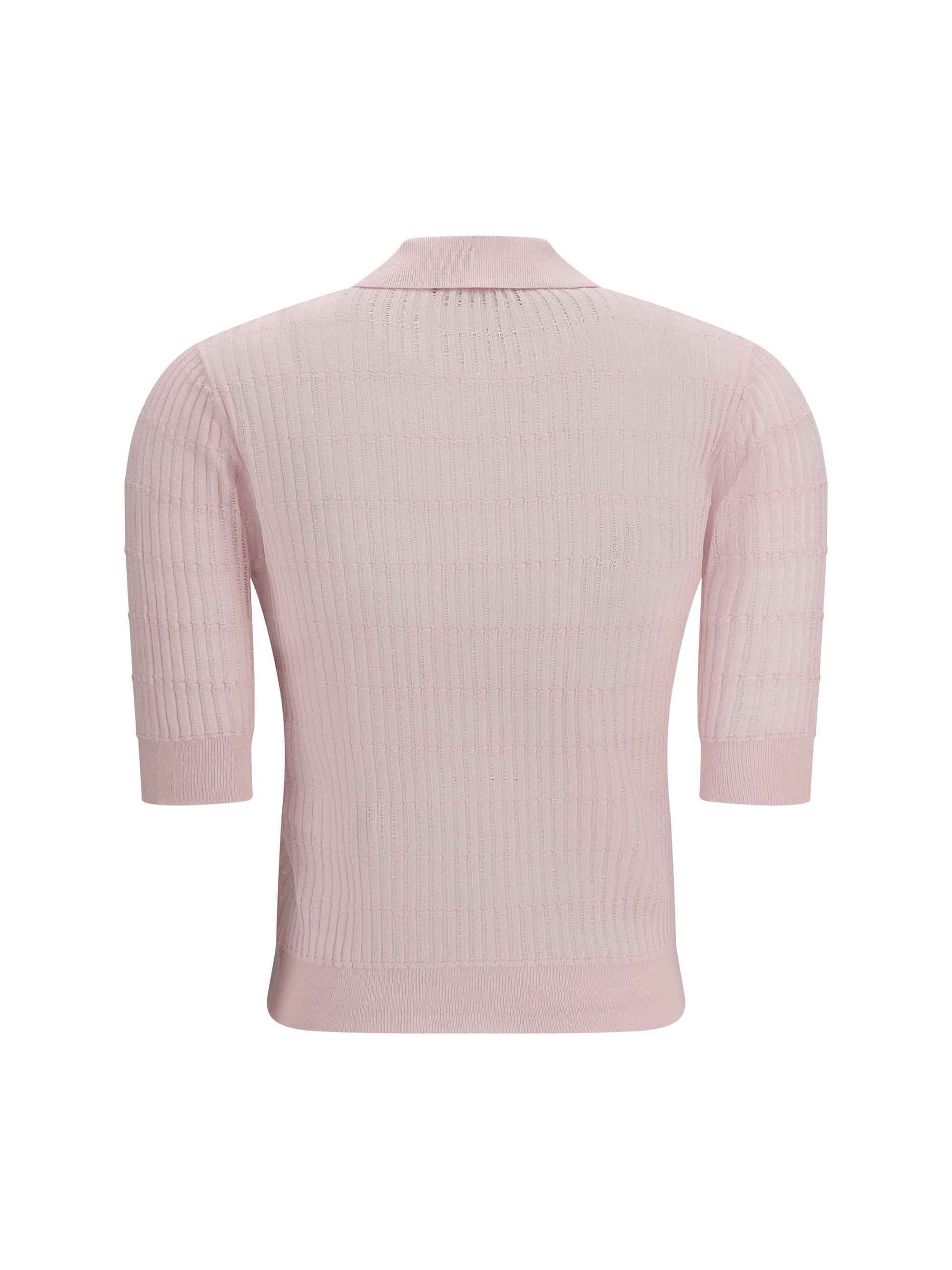 MAX MARA STUDIO L polo gallo in wool and silk