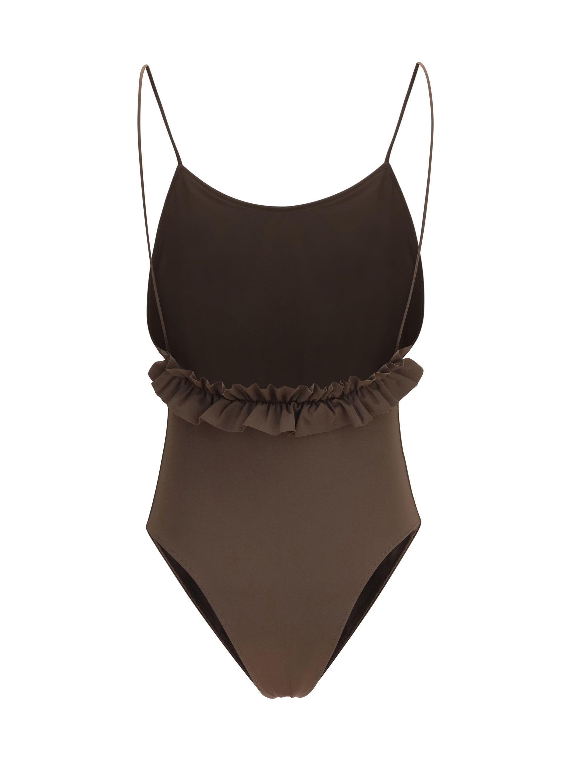 JACQUEMUS M cabana one-piece swimsuit with ruffles