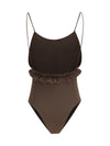 cabana one-piece swimsuit with ruffles
