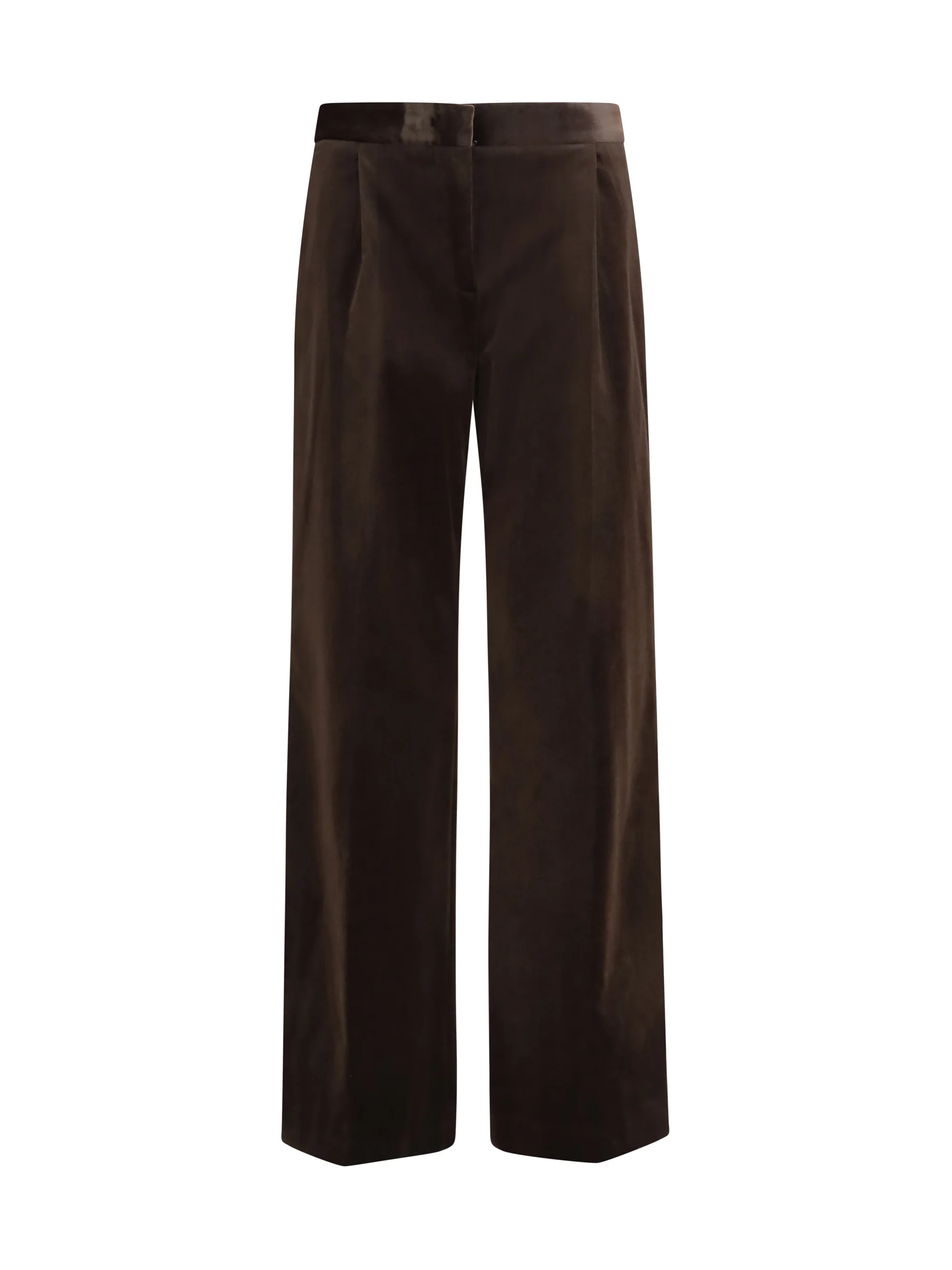 LARDINI 40 velvet tailored pants