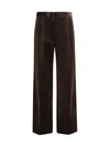 velvet tailored pants