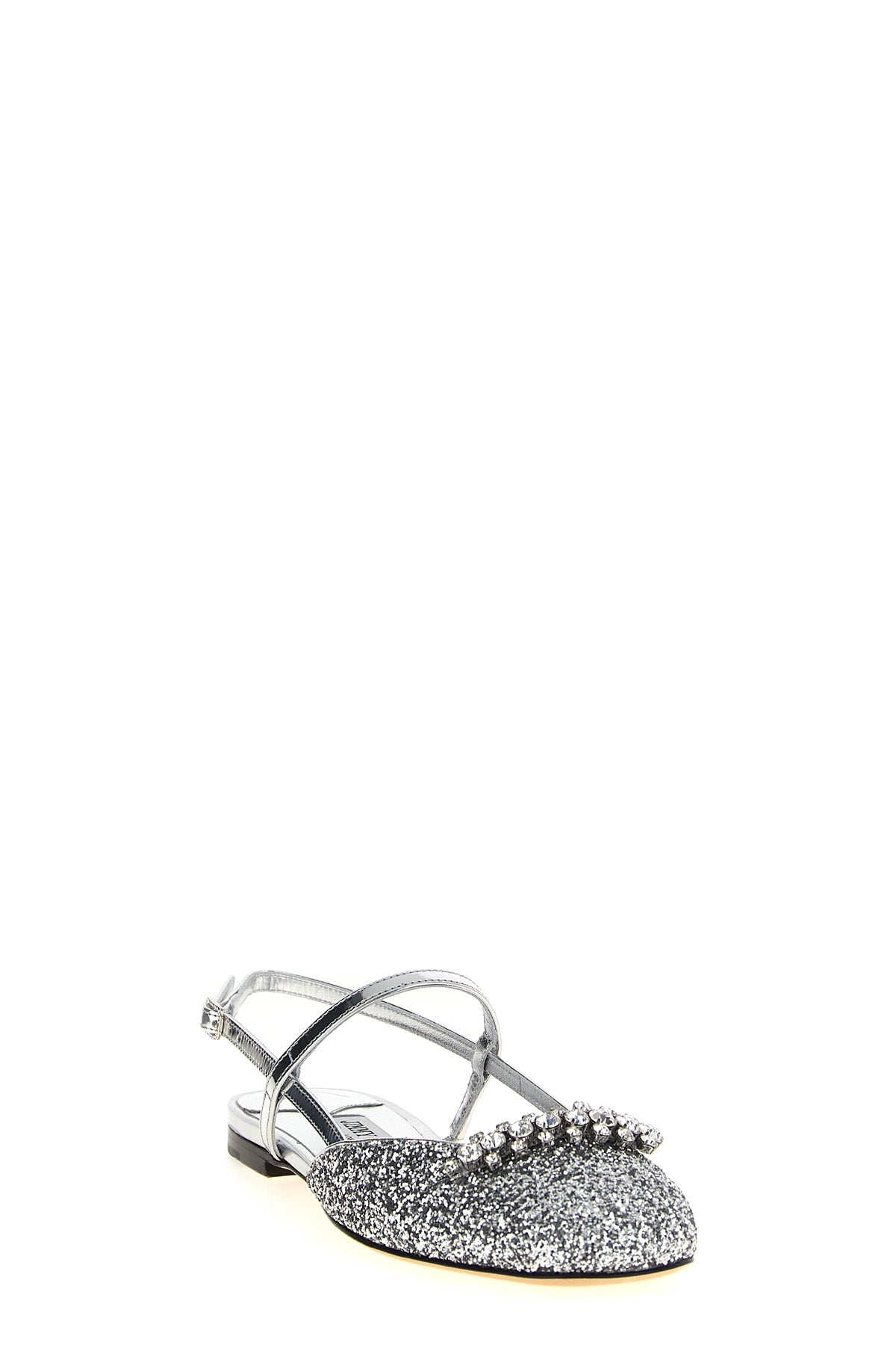JIMMY CHOO 35.5 belinda laminated leather slingbacks