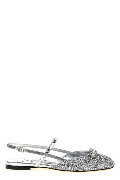 belinda laminated leather slingbacks