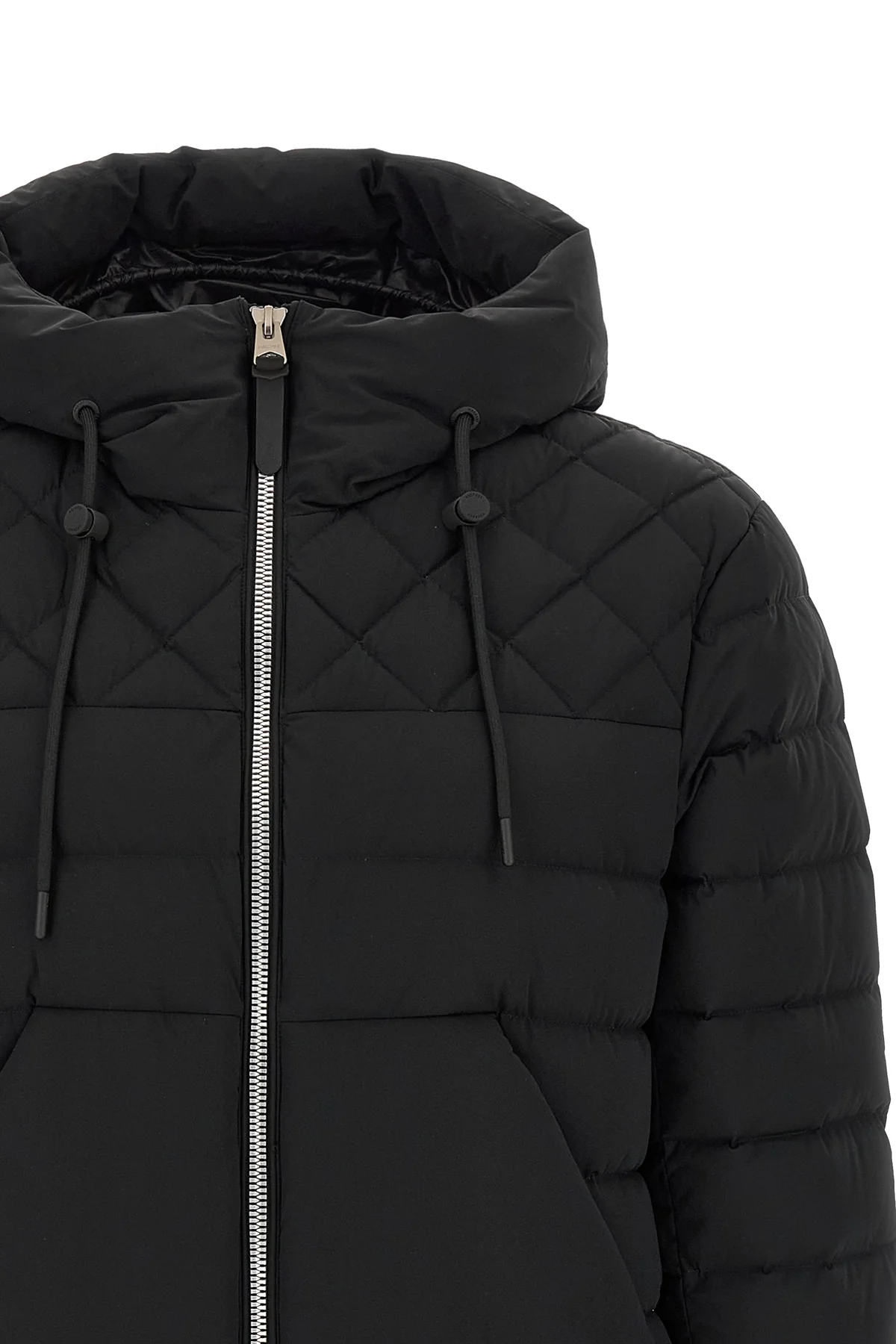 bergen down jacket in quilted technical fabric