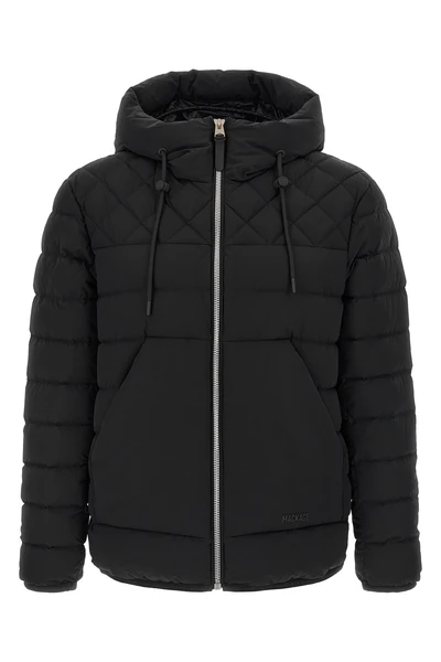 bergen down jacket in quilted technical fabric