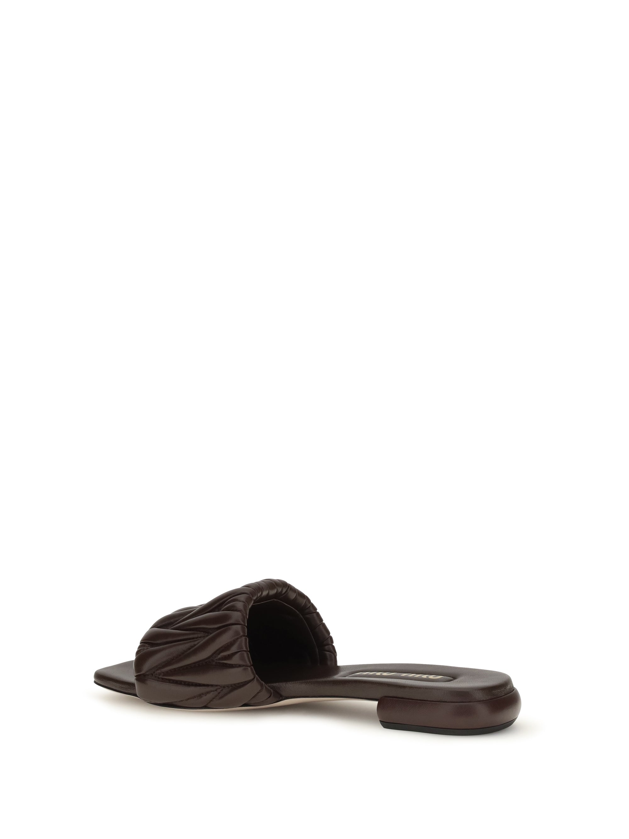 matelassé nappa leather sandals