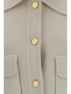 wool and cashmere bell-sleeve jacket