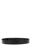 smooth calf leather belt