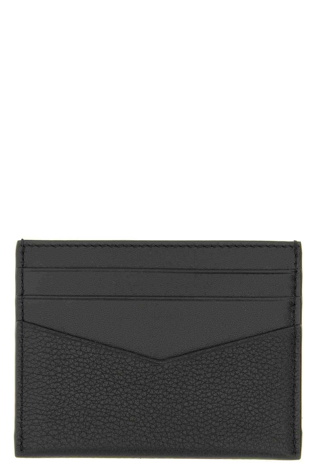 hammered leather card holder