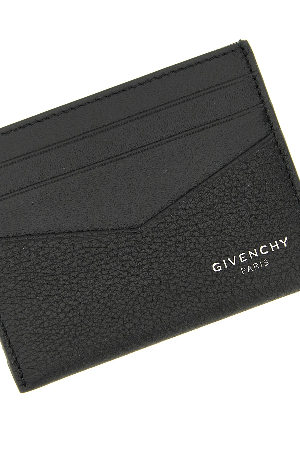 hammered leather card holder