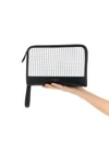 atene clutch bag in plongé calf leather