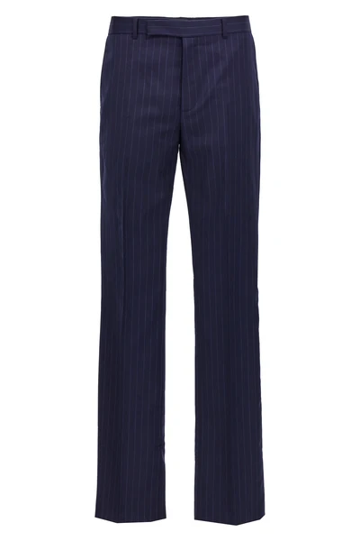 pinstripe wool pants