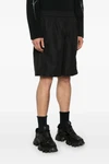 bermuda shorts in synthetic fabric