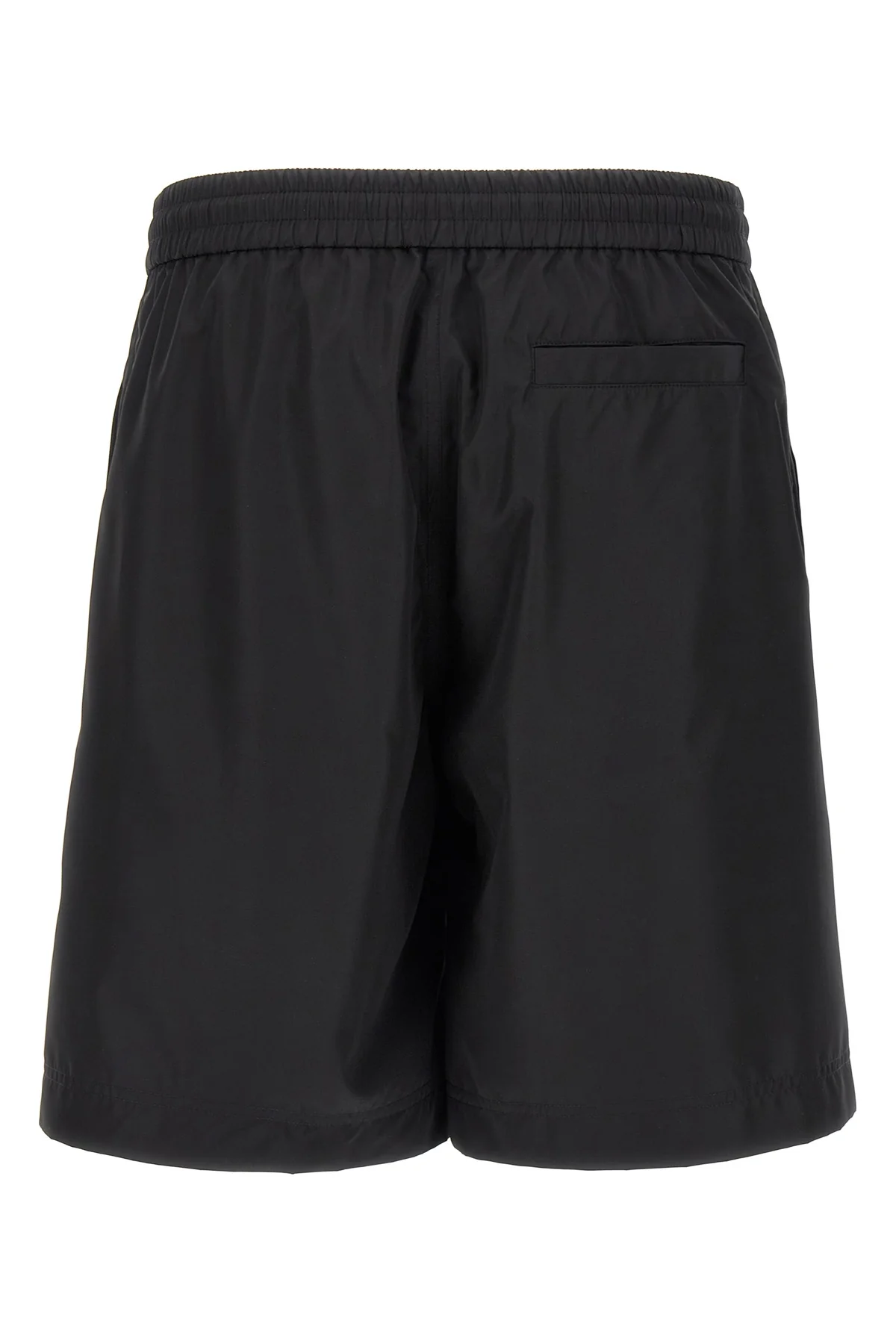 bermuda shorts in synthetic fabric