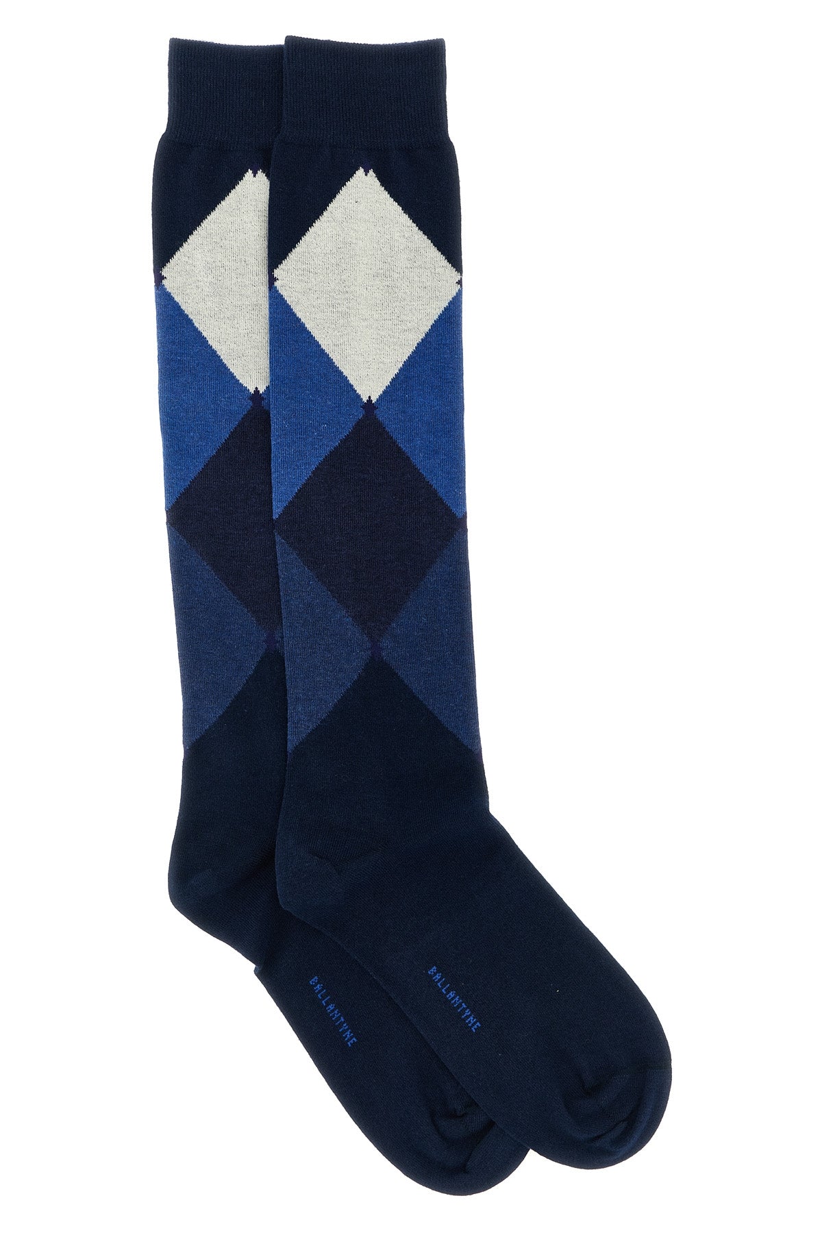 BALLANTYNE OS diamond-patterned cotton stocking