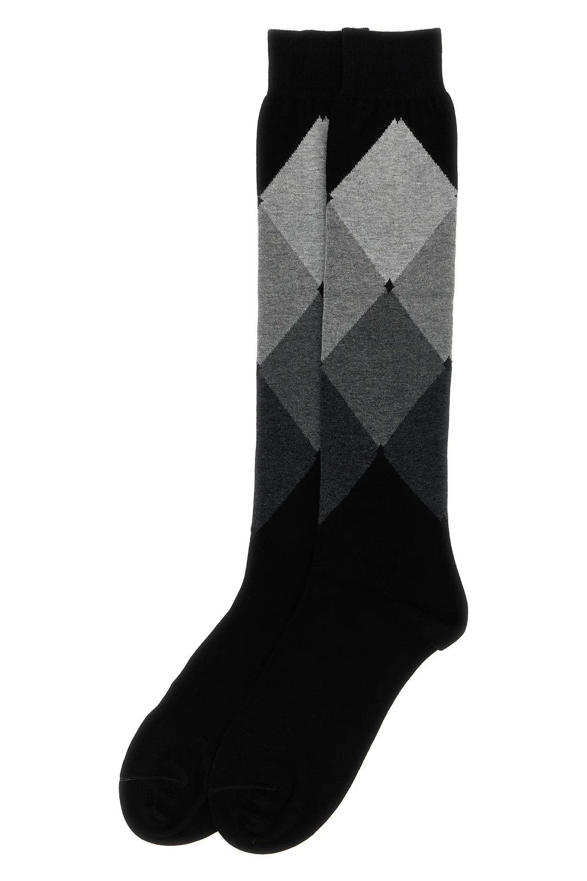 BALLANTYNE OS diamond-patterned cotton stocking