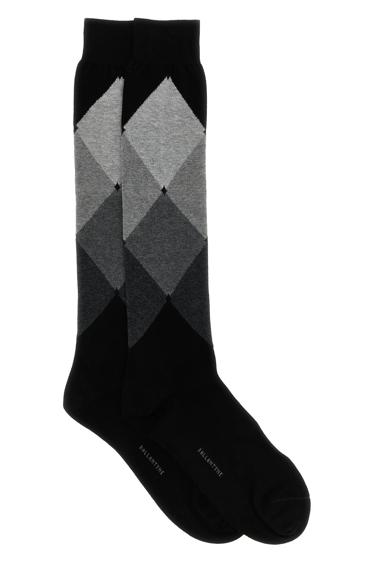 BALLANTYNE OS diamond-patterned cotton stocking